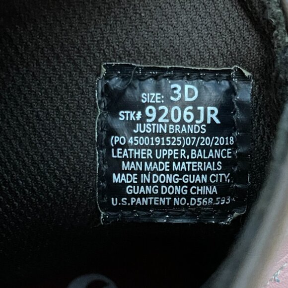 Justin Girls Gypsy Light Up Cross Embroidered Western Bay Apache Boots 3D - Picture 6 of 9